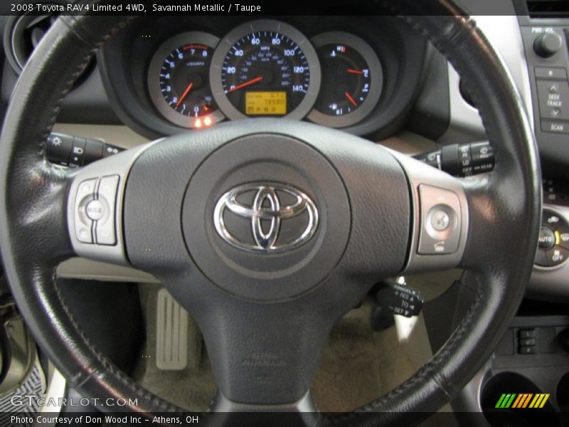 Savannah Metallic / Taupe 2008 Toyota RAV4 Limited 4WD