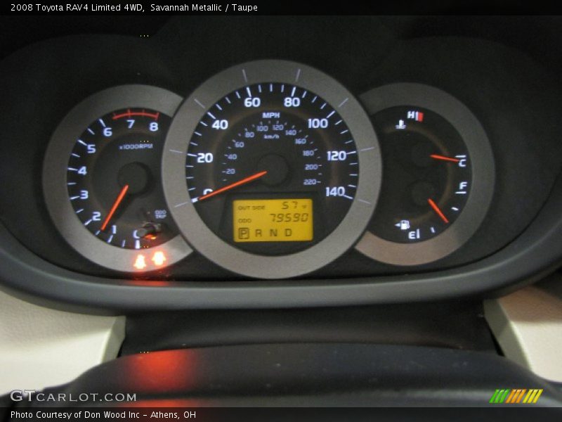 Savannah Metallic / Taupe 2008 Toyota RAV4 Limited 4WD