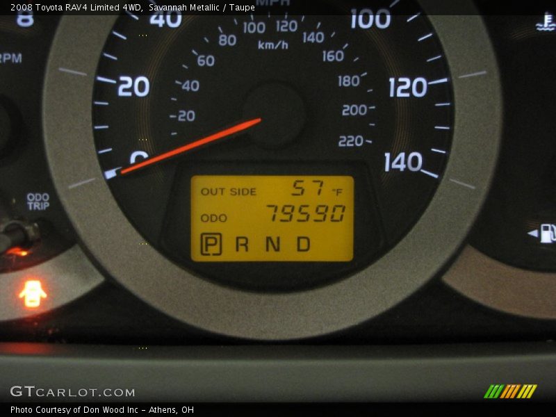 Savannah Metallic / Taupe 2008 Toyota RAV4 Limited 4WD