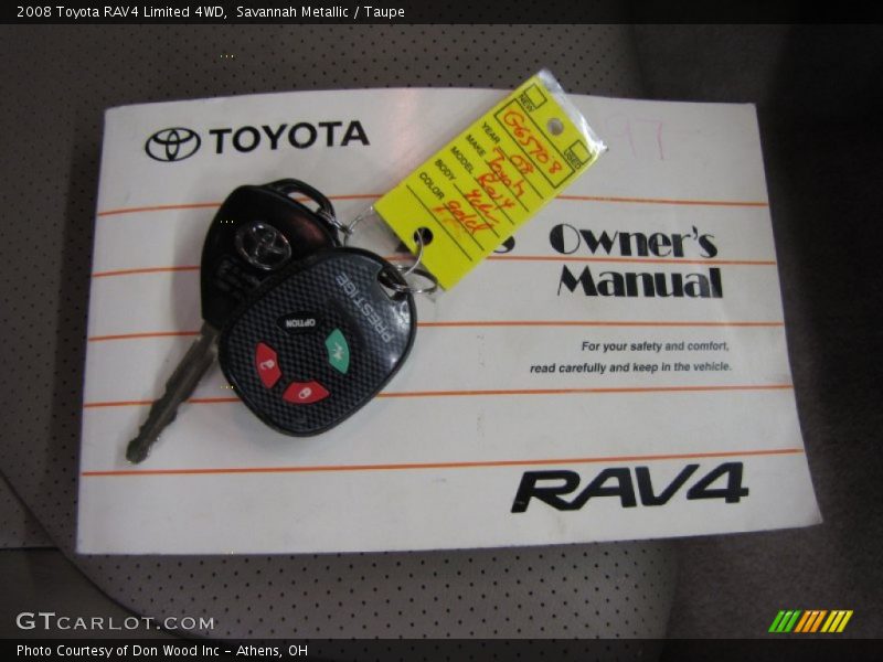 Savannah Metallic / Taupe 2008 Toyota RAV4 Limited 4WD