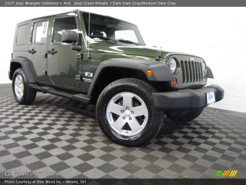Jeep Green Metallic / Dark Slate Gray/Medium Slate Gray 2007 Jeep Wrangler Unlimited X 4x4