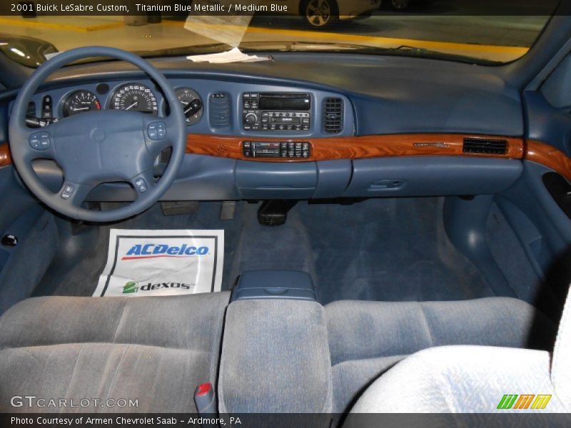 Titanium Blue Metallic / Medium Blue 2001 Buick LeSabre Custom