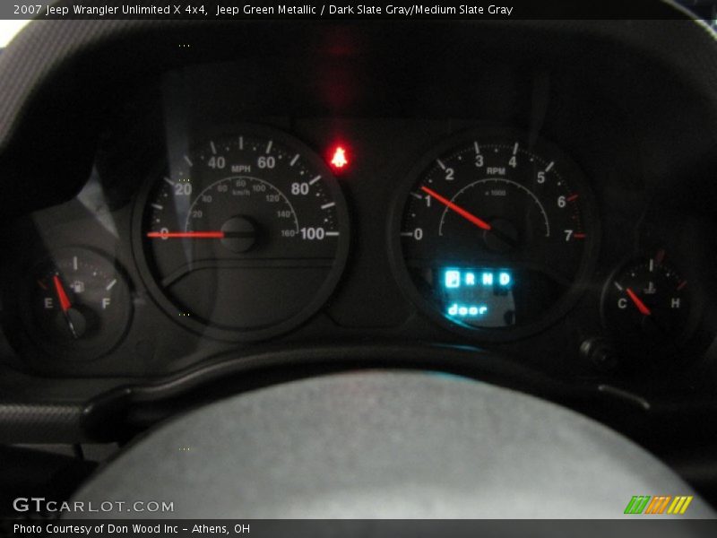 Jeep Green Metallic / Dark Slate Gray/Medium Slate Gray 2007 Jeep Wrangler Unlimited X 4x4