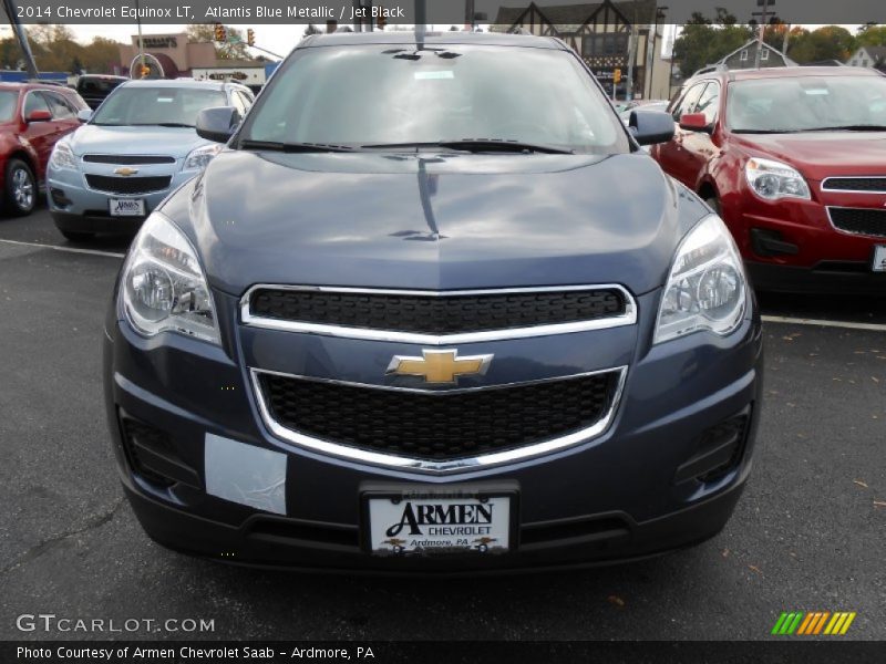 Atlantis Blue Metallic / Jet Black 2014 Chevrolet Equinox LT