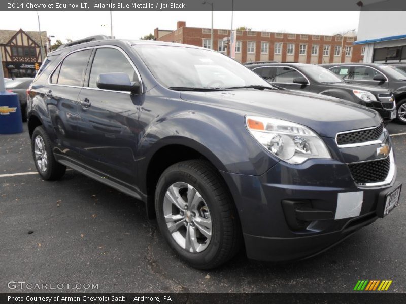 Atlantis Blue Metallic / Jet Black 2014 Chevrolet Equinox LT