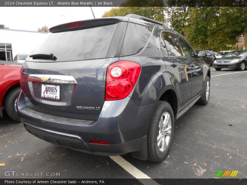 Atlantis Blue Metallic / Jet Black 2014 Chevrolet Equinox LT