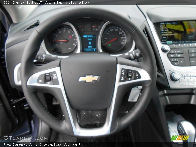 Atlantis Blue Metallic / Jet Black 2014 Chevrolet Equinox LT