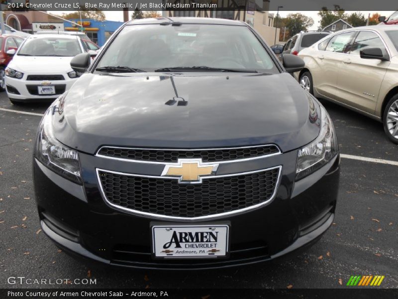 Blue Ray Metallic / Jet Black/Medium Titanium 2014 Chevrolet Cruze LS