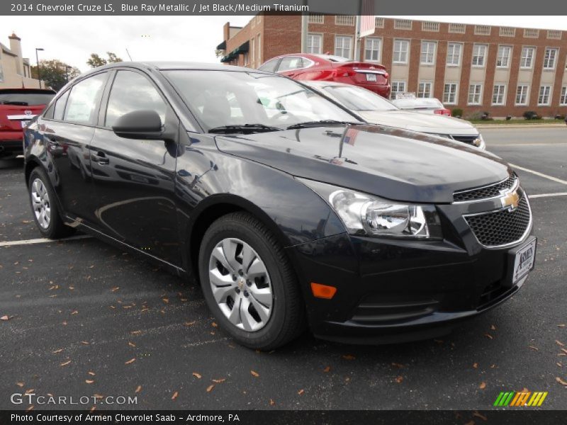 Blue Ray Metallic / Jet Black/Medium Titanium 2014 Chevrolet Cruze LS