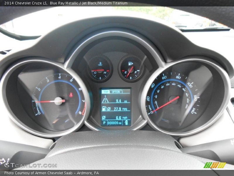 Blue Ray Metallic / Jet Black/Medium Titanium 2014 Chevrolet Cruze LS