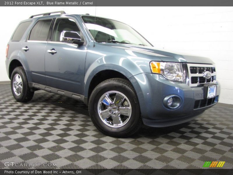 Blue Flame Metallic / Camel 2012 Ford Escape XLT