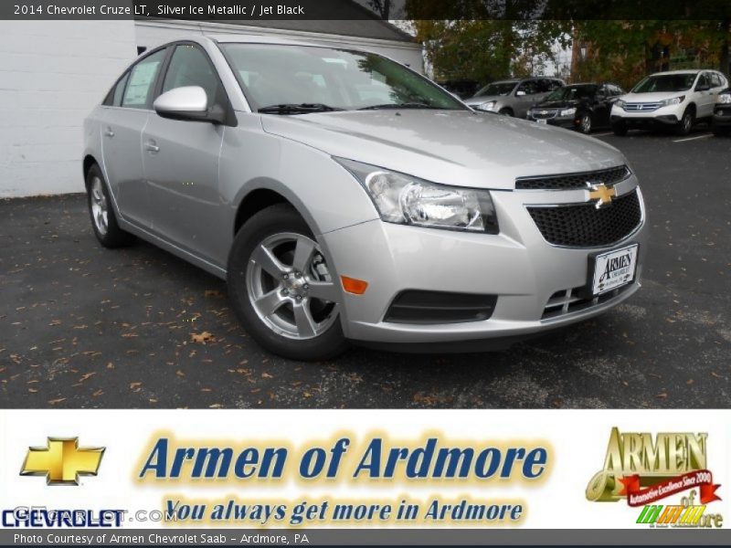Silver Ice Metallic / Jet Black 2014 Chevrolet Cruze LT