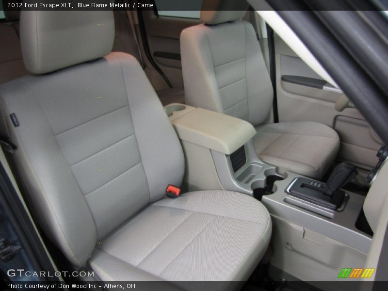 Blue Flame Metallic / Camel 2012 Ford Escape XLT