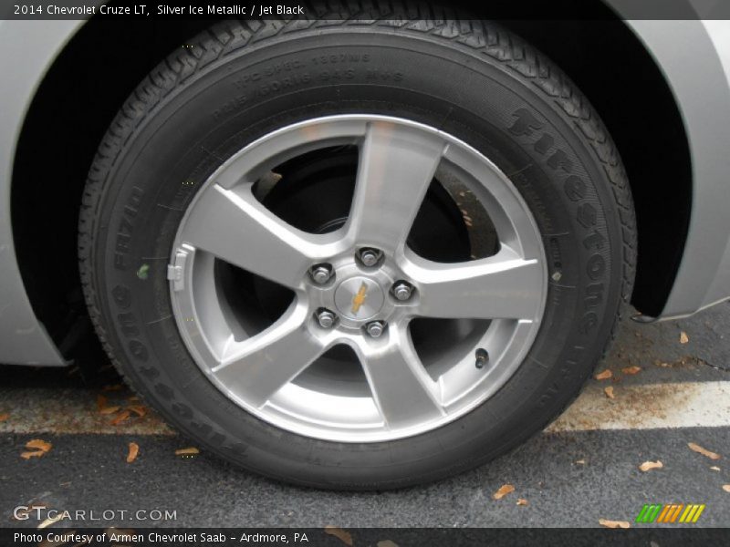 Silver Ice Metallic / Jet Black 2014 Chevrolet Cruze LT