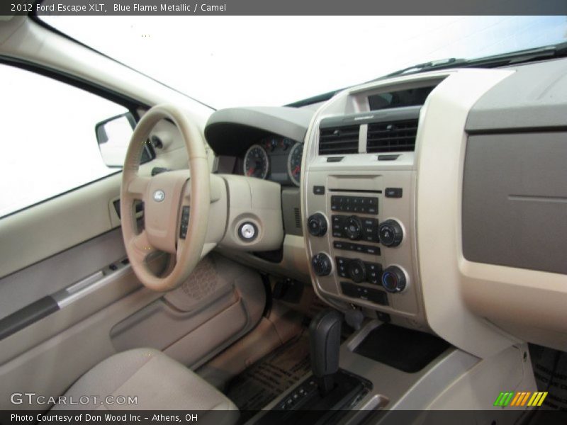 Blue Flame Metallic / Camel 2012 Ford Escape XLT