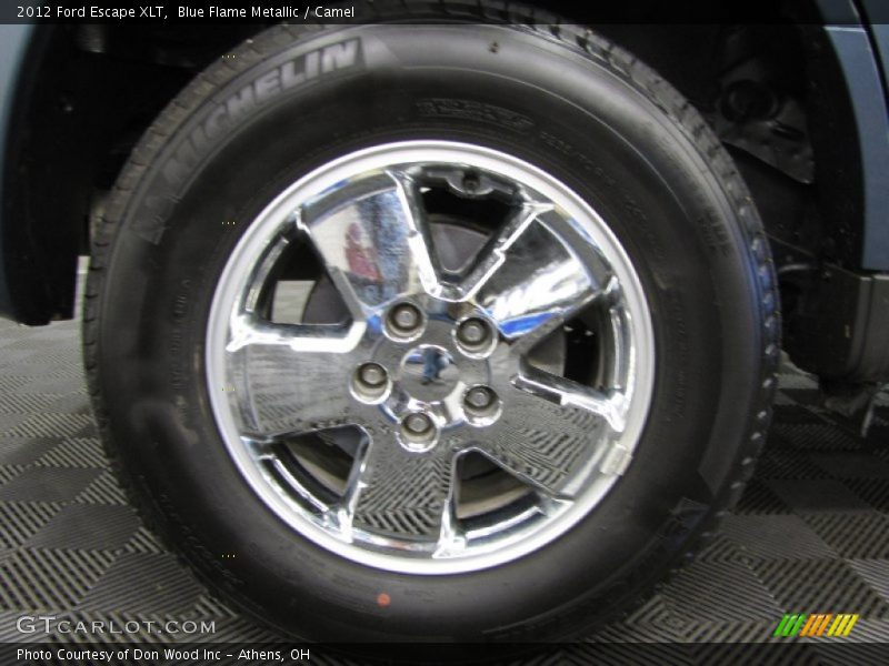 Blue Flame Metallic / Camel 2012 Ford Escape XLT