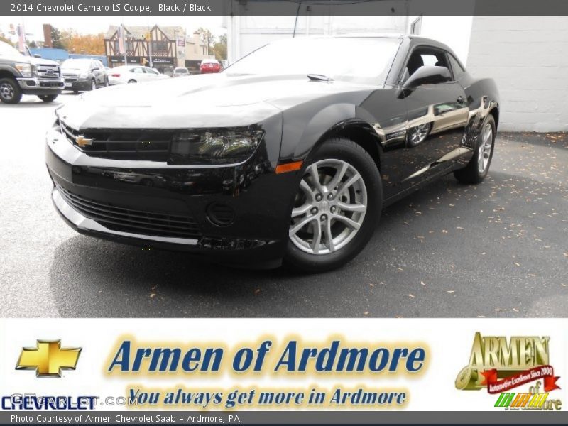 Black / Black 2014 Chevrolet Camaro LS Coupe