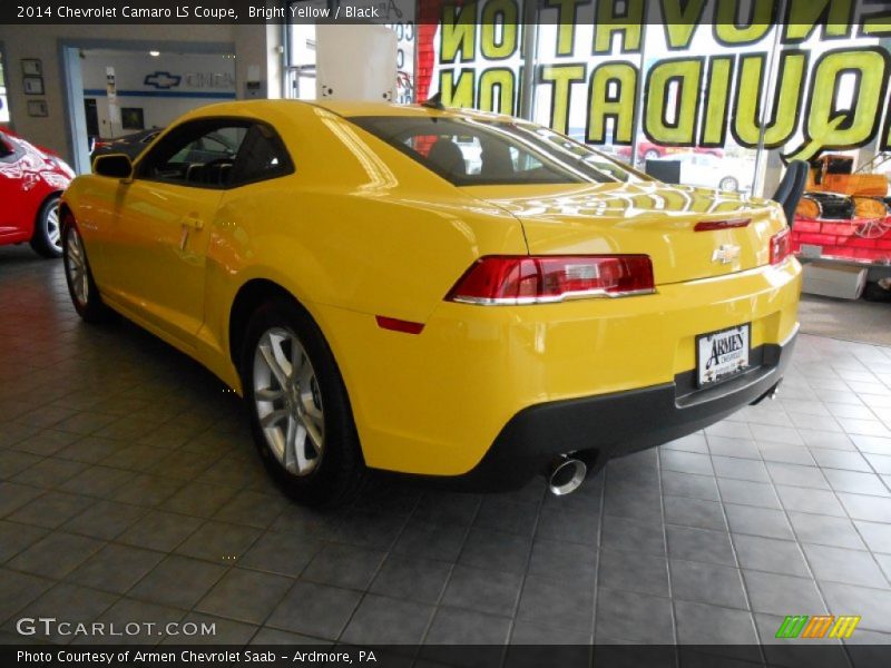 Bright Yellow / Black 2014 Chevrolet Camaro LS Coupe