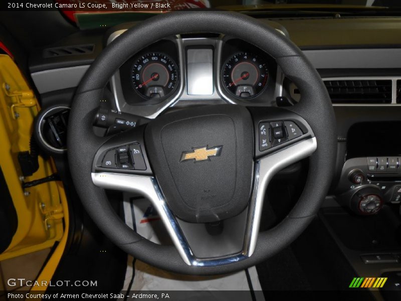 Bright Yellow / Black 2014 Chevrolet Camaro LS Coupe