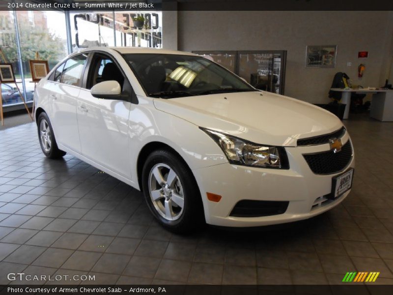 Summit White / Jet Black 2014 Chevrolet Cruze LT