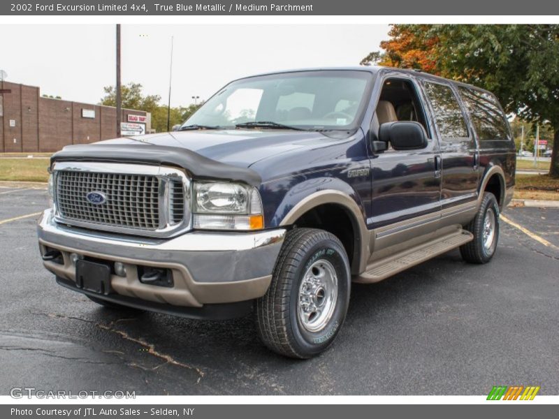 True Blue Metallic / Medium Parchment 2002 Ford Excursion Limited 4x4