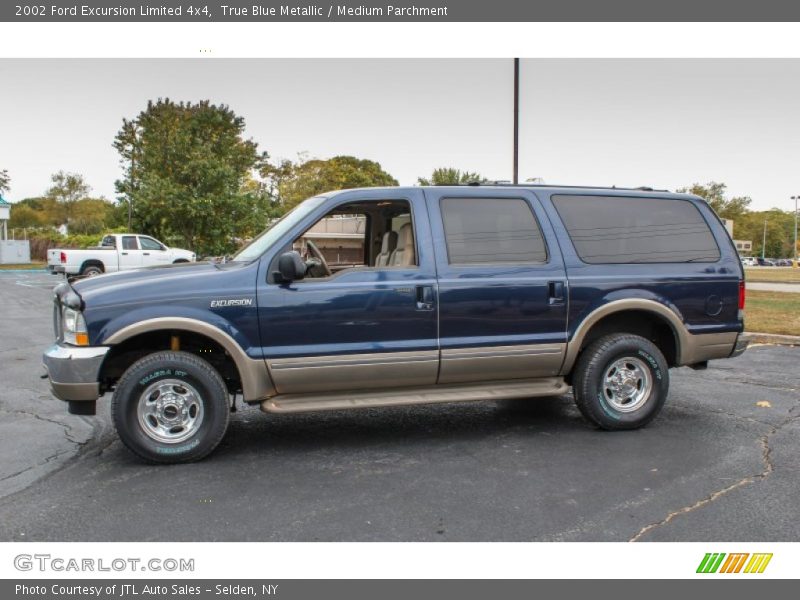 True Blue Metallic / Medium Parchment 2002 Ford Excursion Limited 4x4