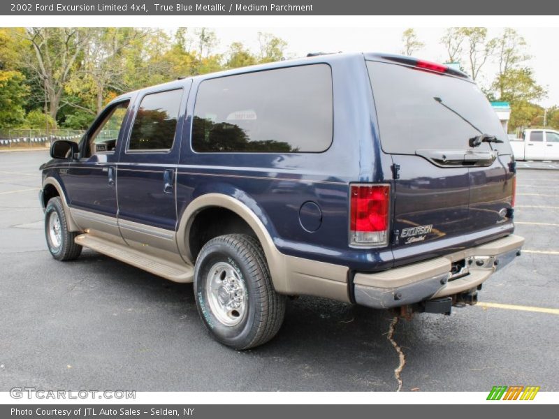 True Blue Metallic / Medium Parchment 2002 Ford Excursion Limited 4x4