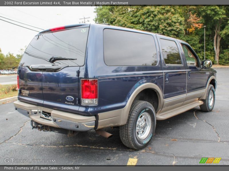 True Blue Metallic / Medium Parchment 2002 Ford Excursion Limited 4x4