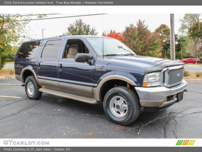 True Blue Metallic / Medium Parchment 2002 Ford Excursion Limited 4x4