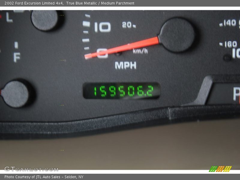 True Blue Metallic / Medium Parchment 2002 Ford Excursion Limited 4x4