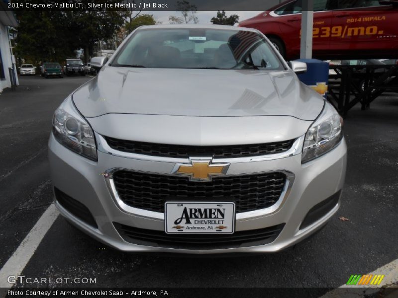 Silver Ice Metallic / Jet Black 2014 Chevrolet Malibu LT