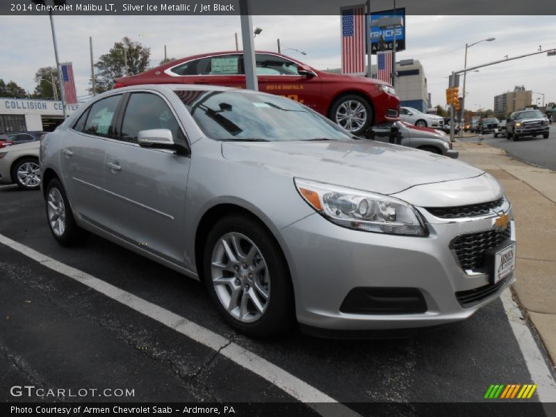 Silver Ice Metallic / Jet Black 2014 Chevrolet Malibu LT