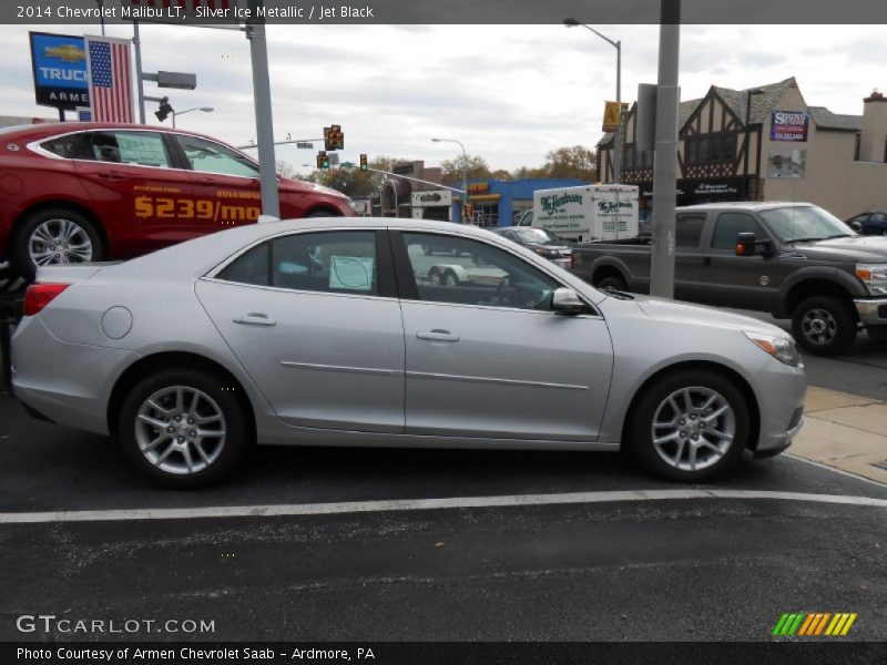 Silver Ice Metallic / Jet Black 2014 Chevrolet Malibu LT