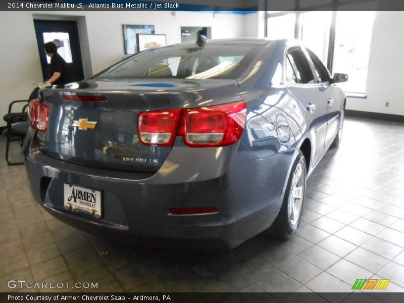 Atlantis Blue Metallic / Jet Black 2014 Chevrolet Malibu LS