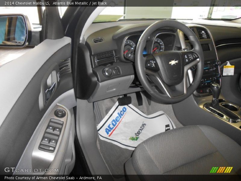 Atlantis Blue Metallic / Jet Black 2014 Chevrolet Malibu LS