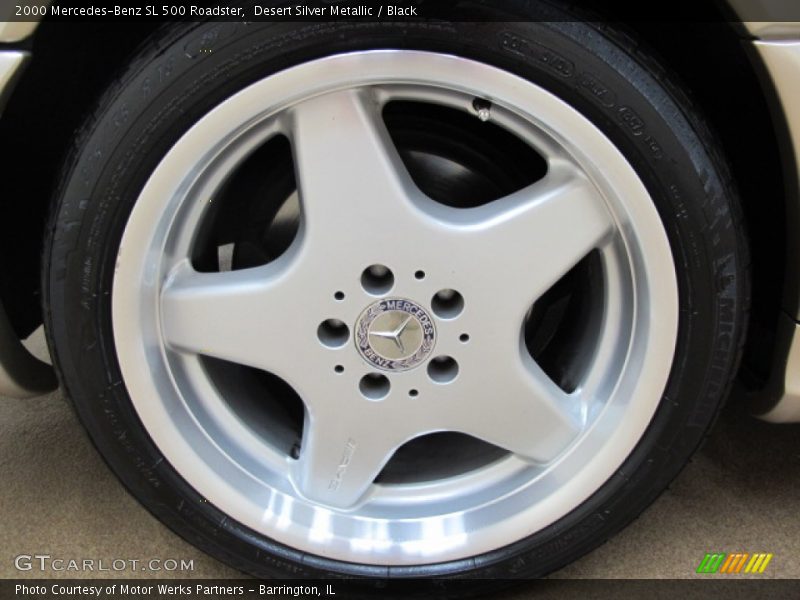 Desert Silver Metallic / Black 2000 Mercedes-Benz SL 500 Roadster