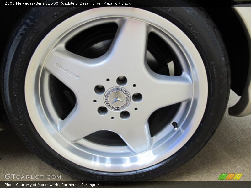 Desert Silver Metallic / Black 2000 Mercedes-Benz SL 500 Roadster