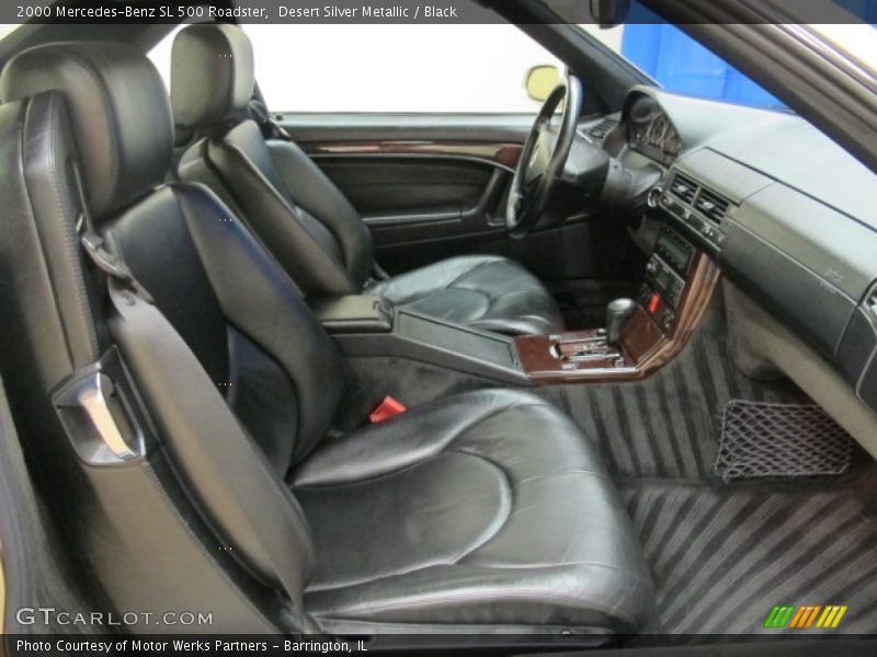 Desert Silver Metallic / Black 2000 Mercedes-Benz SL 500 Roadster