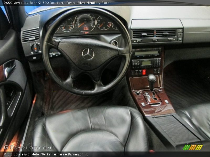 Desert Silver Metallic / Black 2000 Mercedes-Benz SL 500 Roadster