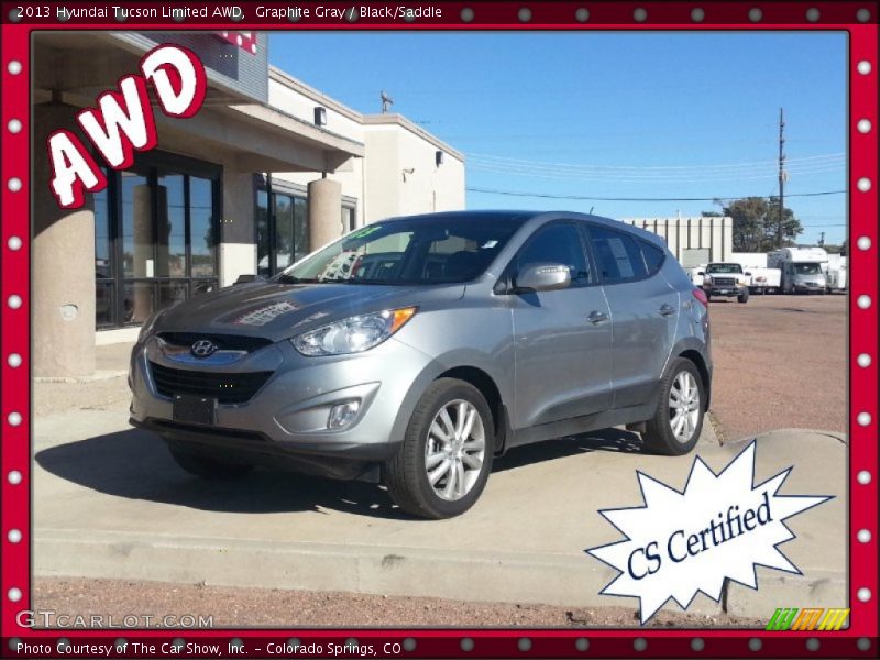 Graphite Gray / Black/Saddle 2013 Hyundai Tucson Limited AWD