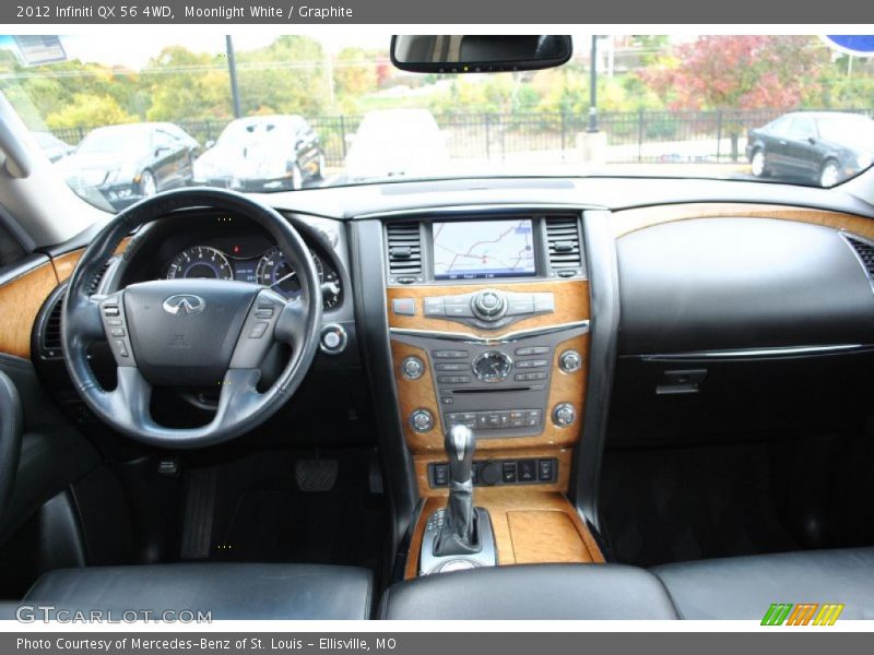 Moonlight White / Graphite 2012 Infiniti QX 56 4WD