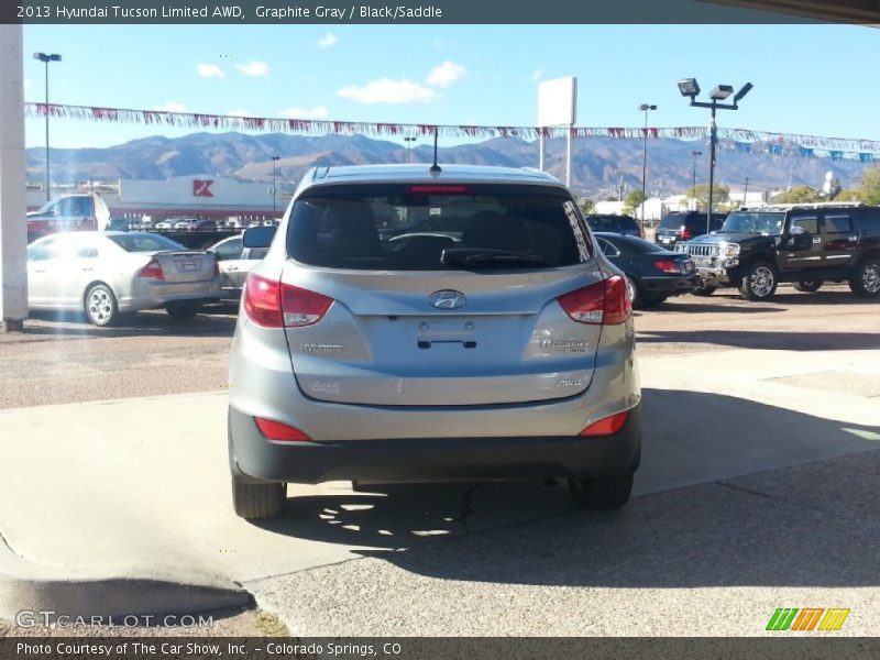 Graphite Gray / Black/Saddle 2013 Hyundai Tucson Limited AWD