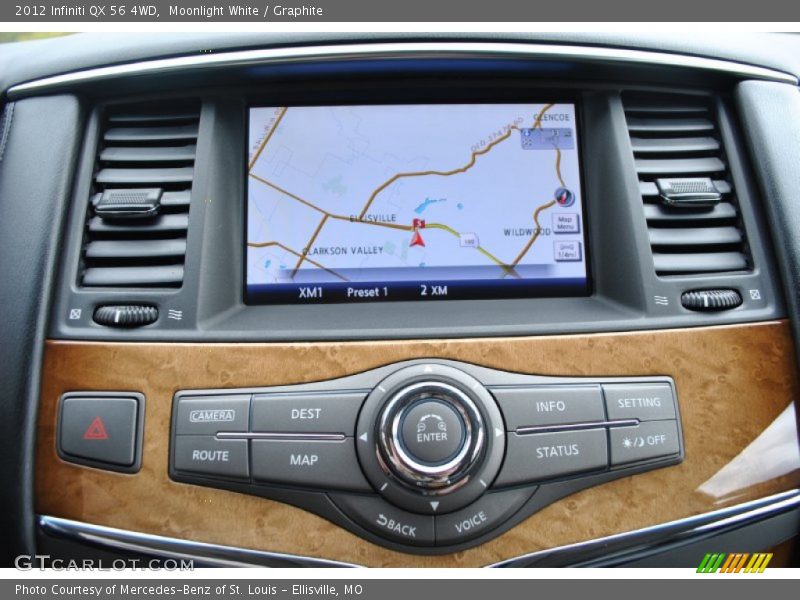 Moonlight White / Graphite 2012 Infiniti QX 56 4WD