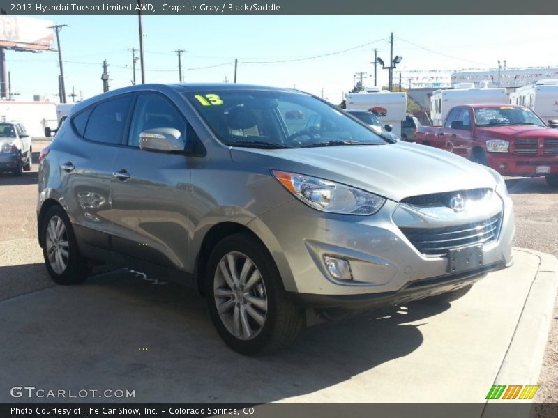 Graphite Gray / Black/Saddle 2013 Hyundai Tucson Limited AWD