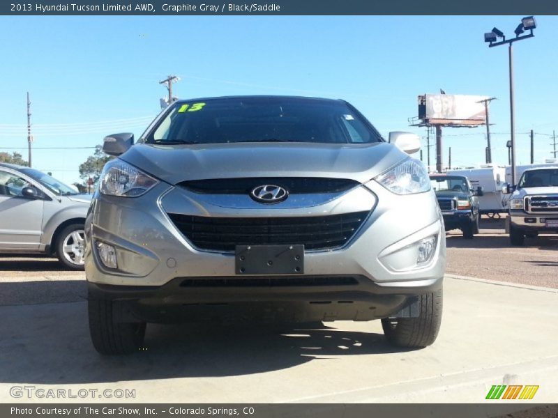 Graphite Gray / Black/Saddle 2013 Hyundai Tucson Limited AWD