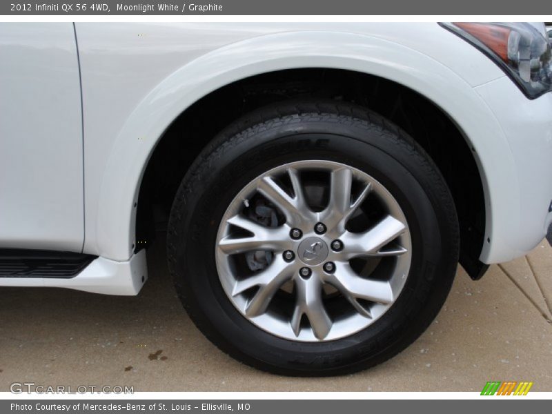 Moonlight White / Graphite 2012 Infiniti QX 56 4WD
