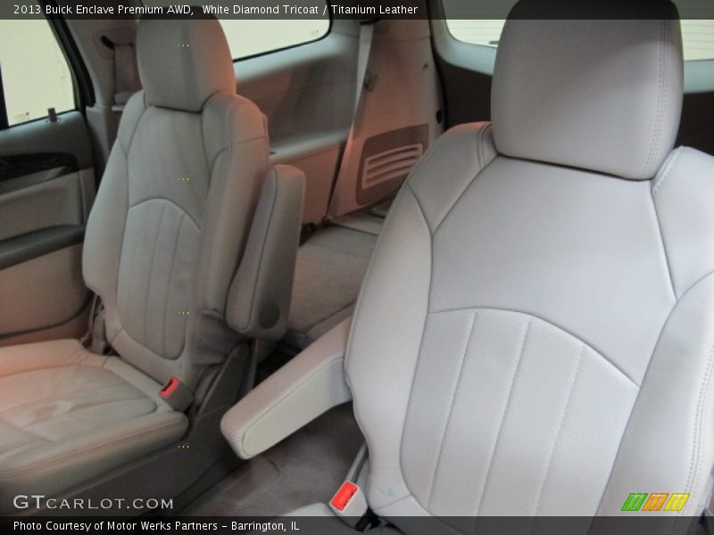 White Diamond Tricoat / Titanium Leather 2013 Buick Enclave Premium AWD