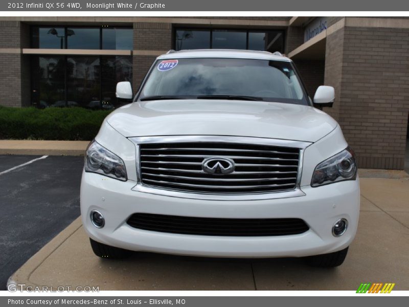 Moonlight White / Graphite 2012 Infiniti QX 56 4WD