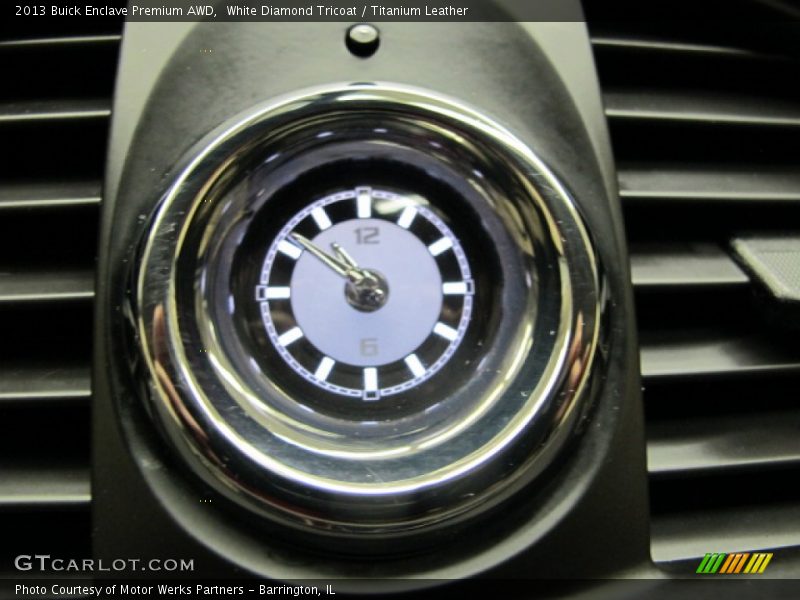 White Diamond Tricoat / Titanium Leather 2013 Buick Enclave Premium AWD