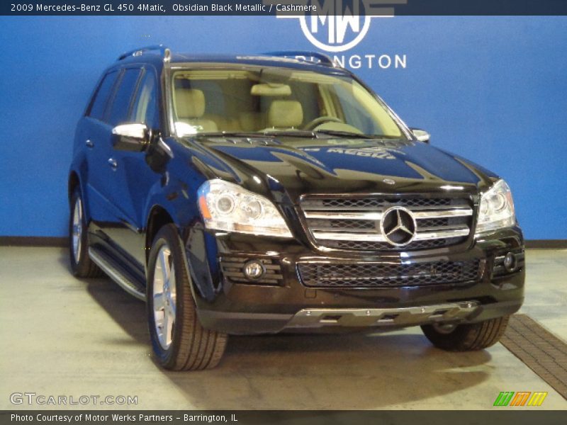 Obsidian Black Metallic / Cashmere 2009 Mercedes-Benz GL 450 4Matic